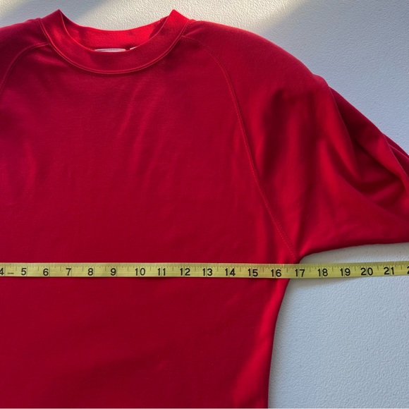 Tarazzia Design Group Vintage Red Dress Drop-Waist Midi Size Medium Womens 80s - Picture 11 of 15